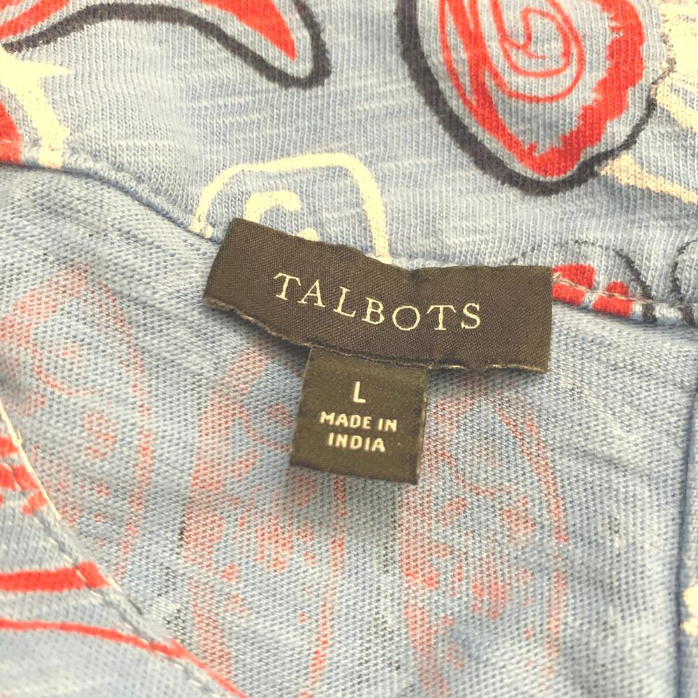 Talbots Womens Nantucket Slub Halter Midi Dress Large FISH MARKET Halter Shift - Picture 4 of 14